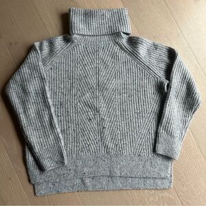 Madewell Gray knitted Turtleneck Sweater